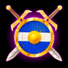 core gaming robin hood shield sword symbol