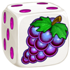 flaming crowns dice grapes dice symbol