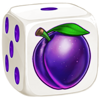 flaming crowns dice plum dice symbol