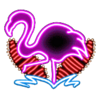 gold hit viva las robot flamingo symbol
