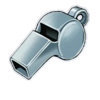 huff n lots of goals whistle symbol