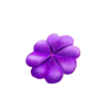 leprechaun hold pink flower symbol