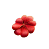 leprechaun hold red flower symbol