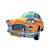 mad cabs hold and win taxi kolkata symbol
