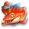 manta mayhem orange fish symbol