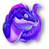 manta mayhem purple electric fish symbol