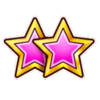 retro 27 pink star symbol