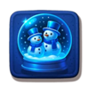 santa pigger snowman snowglobe symbol