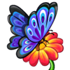 small fortune butterfly symbol