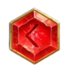 thor power whack and win red gem symbol