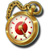 track n gold watch symbol