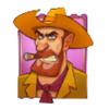 train raiders hold and win cowboy symbol