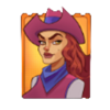 train raiders hold and win cowgirl symbol