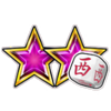 wild 27 dice pink star symbol