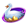 willy wonka i want it now goose symbol