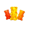 willy wonka i want it now gummy bear symbol