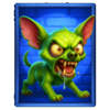 zany zombie zlots hold and win rabid dog symbol
