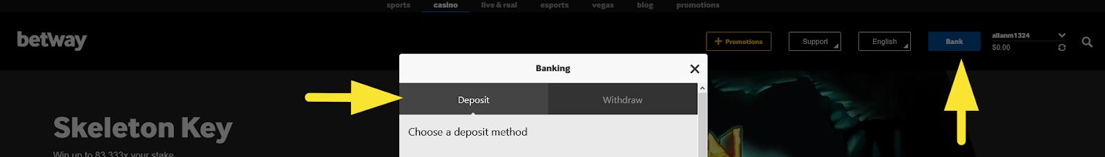 BETWAY_CASINO_DEPOSIT
