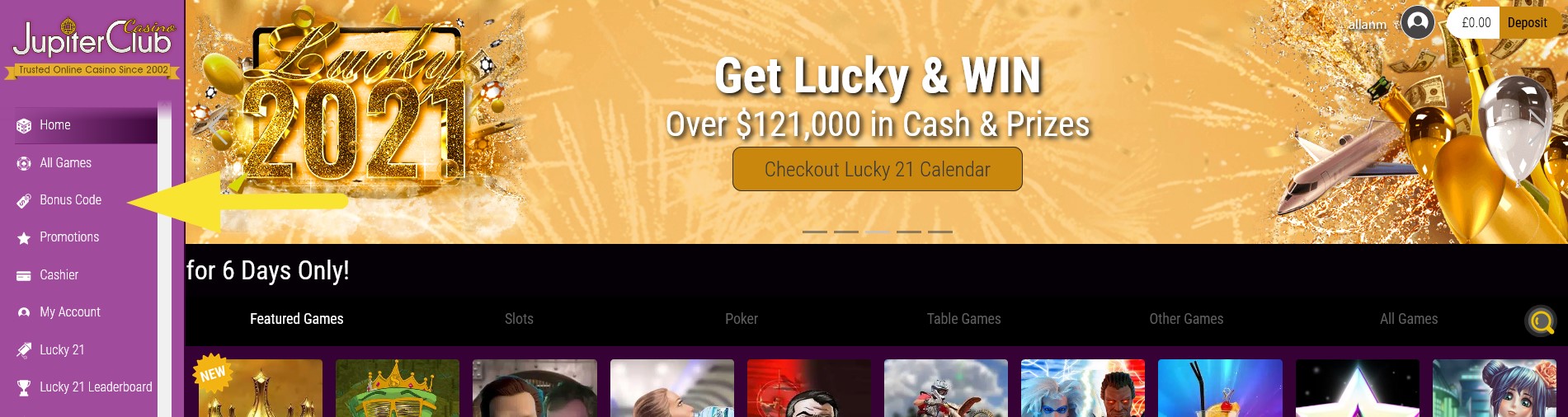 JUPITER_CLUB_CASINO_BONUS