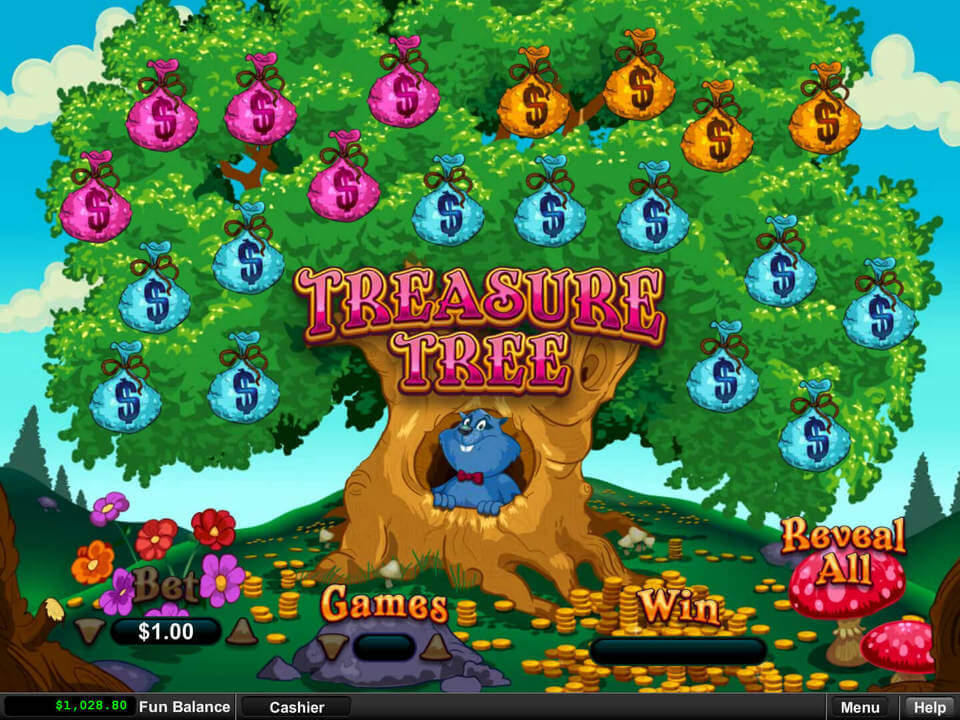 treasure tree slot real time gaming