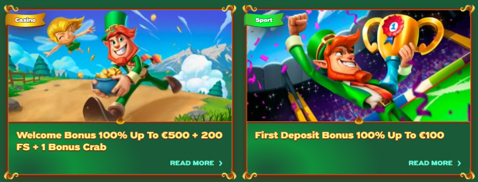 greenluck casino welcome bonuses