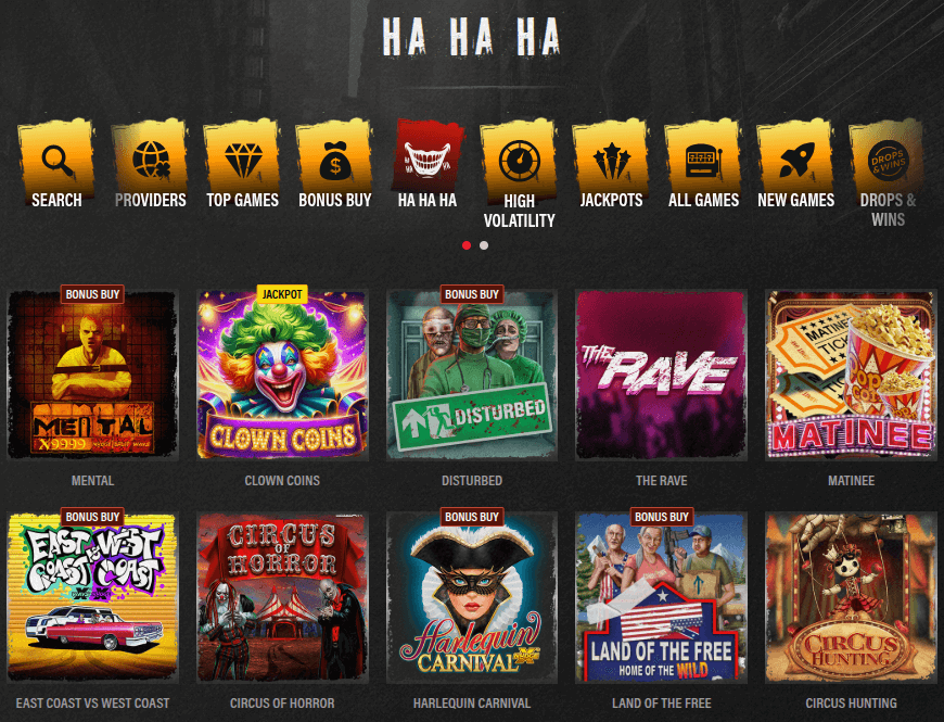 jokery casino game library