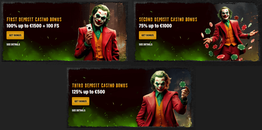 jokery casino welcome pack