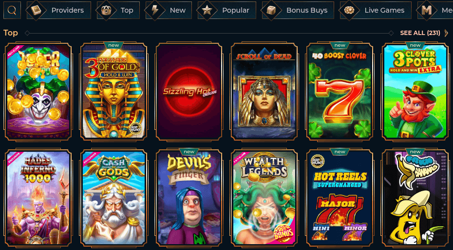 monster win casino game library
