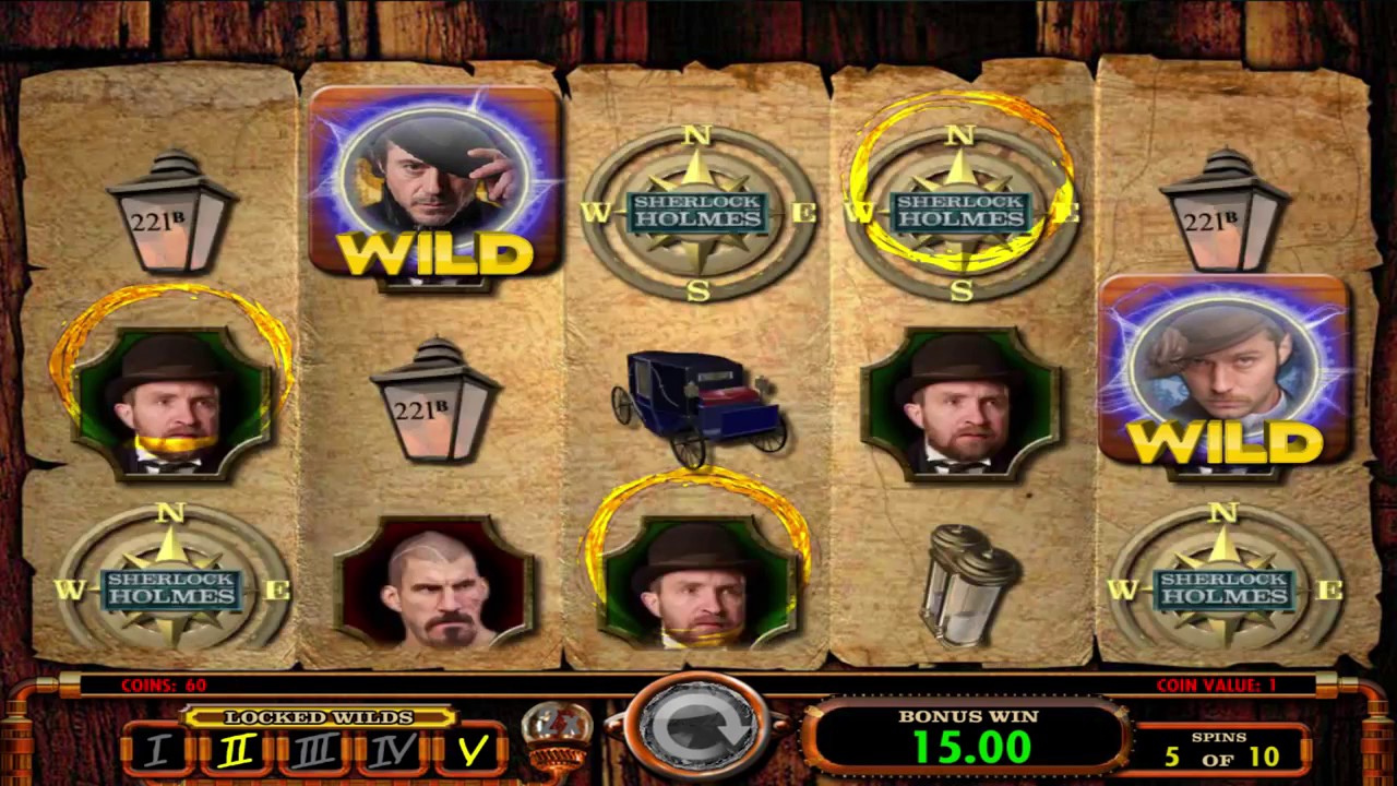 IGT International Game Technology SHerlock Holmes the Hunt for Blackwood online slot Watson movie inspired casino game