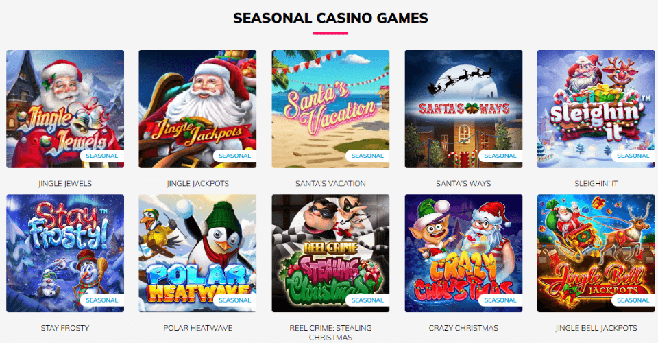 slotsandcasino game library